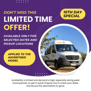NZ Apollo Endeavour Camper – 10th Day Special Offer!